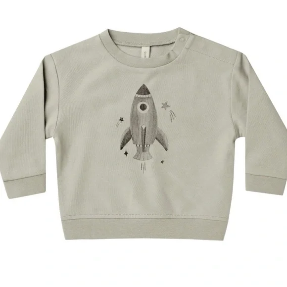 Rylee + Cru rocket sweatshirt and smiley jogger (3-6 months) - Picture 2 of 8